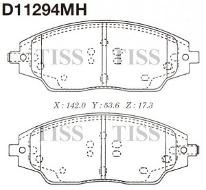 Колодки тормозные D11294MH D11294MH MK KASHIYAMA