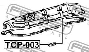Кольцо уплотнительное свечного колодца TOYOTA MARK 2/X TCP-003 TCP-003 FEBEST