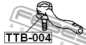 Пыльник рулевого наконечника TTB-004 TTB-004 FEBEST