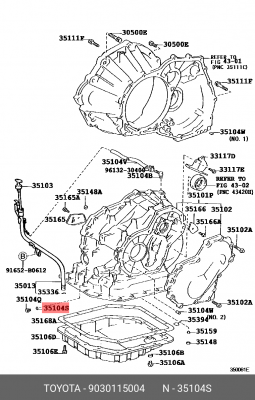 Кольцо уплотнительное 90301-15004 90301-15004 TOYOTA