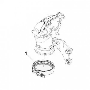 Хомут V-обр. (109 мм) КАМАЗ ISLe, 6CT (Haffen) 0676 HAFFEN