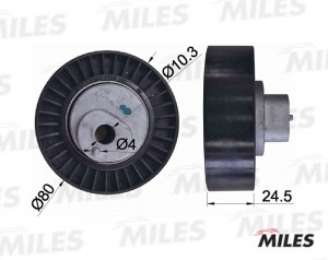 Ролик ремня приводного BMW E36/E34/E39/E38/X5 M43/50/52/54/S50/54/65/85 (INA 532 AG03018 MILES