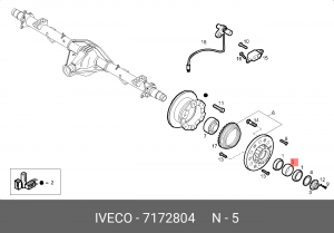 Втулка IVECO Eurocargo распорная OE 7172804 IVECO