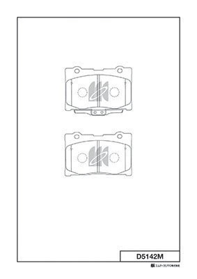Колодки тормозные дисковые D5142M D5142M MK KASHIYAMA