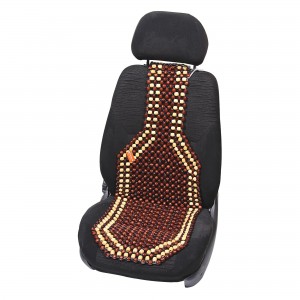 Накидка на сиденье массажная деревнная с подголовником темная AIRLINE ADCS001 AIRLINE