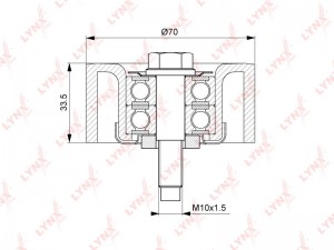 NISSAN NOTE (E11) (2006-2013) PB-7044 LYNXAUTO
