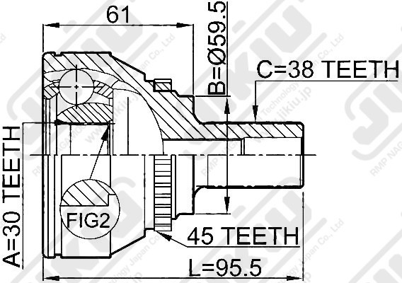 ШРУС JC33005 JC33005 JIKIU