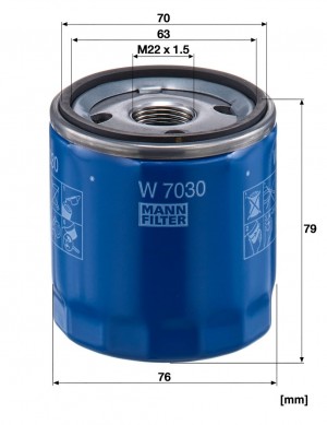 DODGE AVENGER/ CALIBER/ JOURNEY W7030 MANN FILTER