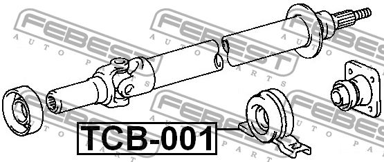 Подшипник опоры карданного вала TCB-001 TCB-001 FEBEST