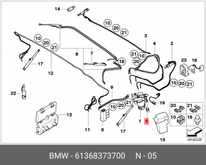 Реле BMW 1 (E81),3 (E30) насоса топливного OE 61 36 8 373 700 BMW