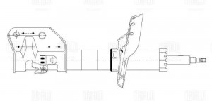 Амортизатор Subaru XV (12-) (стойка) пер. прав. (AG 22373) AG 22373 TRIALLI
