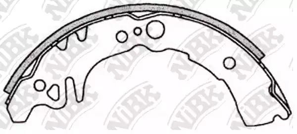 Колодки тормозные DAIHATSU барабанные (4шт.) NIBK FN0038 NIBK