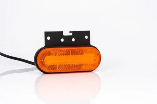 фонарь габаритный! жёлтого цвета, LED 126х51 с кронштейном, проводом 0.5м\ FT070ZKLED FRISTOM