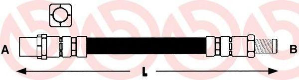 шланг тормозной передний! L=510\ BMW X5 3.0-4.8/3.0D 00> T 06 013 BREMBO