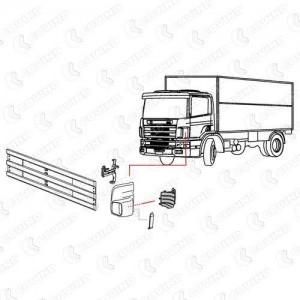 воздуховод дефлектора !левый\ Scania 94 094165 COVIND