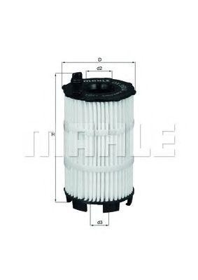 Фильтр масляный VW AUDI (4.2/5.0/5.2 FSI) MAHLE OX350/4D MAHLE KNECHT