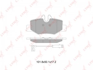 Колодки тормозные задние подходит для MB Viano(W639) 2.0D-3.7 03 / Vito(W639) 2. BD-5353 LYNXAUTO