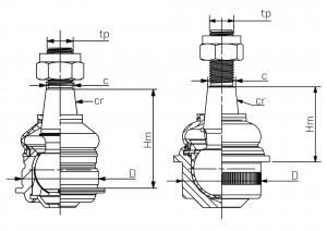 Опора шаровая Mercedes/E-Class/S-Class 49981 49981 SIDEM