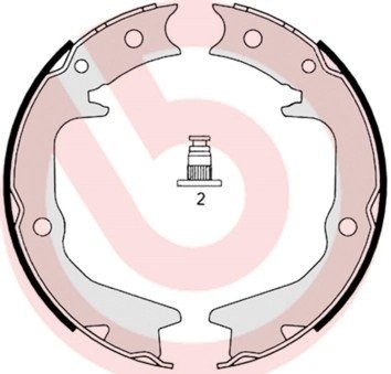 S54519 колодки тормозные! барабанные ручника\ Mitsubishi Outlander 2.0-3.0 03> S 54 519 BREMBO