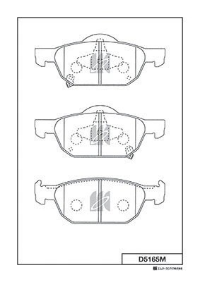 Колодки тормозные дисковые пер. Honda Accord 08- D5165M D5165M MK KASHIYAMA