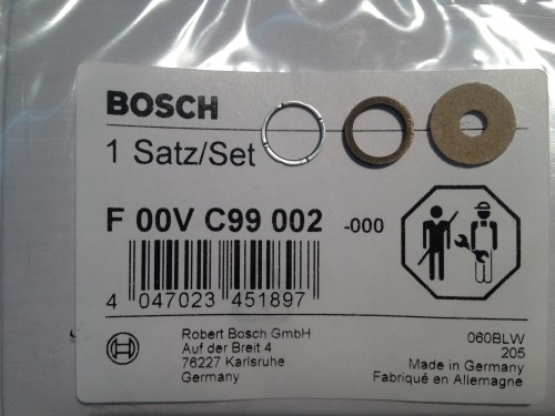 Ремкомплект топливной форсунки F00VC99002 F 00V C99 002 BOSCH