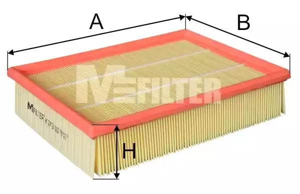 фильтр воздушный !\ Audi A4/A6 1.6/1.8/1.9TD/2.4/2.8 &Quattro <05, BMW E53/E52 0 K173 MFILTER AUTOMOTIVE FILTERS