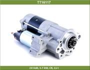Стартер MITSUBISHI FE50E,FE69E,FE70D,FE82E,FG70D,FG73E,FG82D,FK71D,BE63D 24В 3.7 TT16117 TESLA TECHNICS