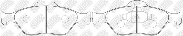 Колодки передние (FORD FIESTA IV-V, FUSION, MAZDA 2 (DY)) PN5495 PN5495 NIBK