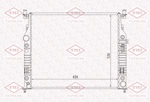 Радиатор охлаждения MERCEDES W164/W251/W461 05 TGA1188 TGA1188 TATSUMI