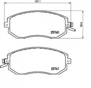 P78021 колодки дисковые п.!\ Subaru Forester/Outback/XV 2.0-2.5i/D 11> P78021 BREMBO