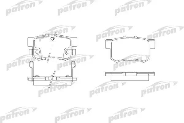 Колодки тормозные HONDA Accord (03-),Сivic (06-) задние (4шт.) PATRON PBP956 PATRON