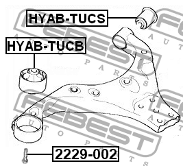Сайлентблок HYAB-TUCB HYAB-TUCB FEBEST