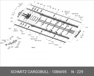 Болт амортизатора M16x1.5х120 1086695 SCHMITZ CARGOBULL