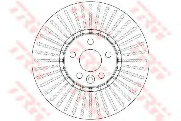 Диск тормозной передний VOLVO XC60 2010- (328мм) DF6472S DF6472S TRW