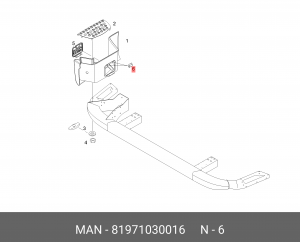 Зажим u-образный 81971030016 MAN