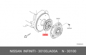 диск сцепления!\ Nissan 30100-JA00A NISSAN