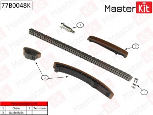 Комплект цепи ГРМ MB 2.2CDi OM611 99- 77B0048K 77B0048K MASTER KIT