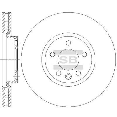 Диск тормозной передний VW TRANSPORTER V 03- SD5704 SD5704 SANGSIN