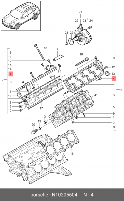 болт N10205604 N 102 056 04 VAG