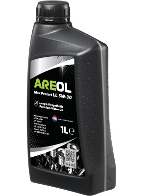 AREOL Max Protect LL 5W-30 (1L) масло моторное! синт ACEA A3/B4, API SN/CF, MB 2 5W30AR012 AREOL