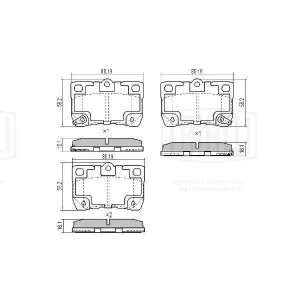 Колодки торм. Lexus GS (05-)/IS (05-) диск. зад. (PF 4109) PF4109 TRIALLI