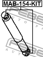 Сайлентблок заднего амортизатора MAB-154-KIT MAB-154-KIT FEBEST