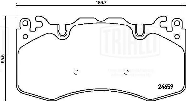 Колодки торм. Land Rover Discovery 5 (16-) диск. перед. (PF 4253) PF4253 TRIALLI