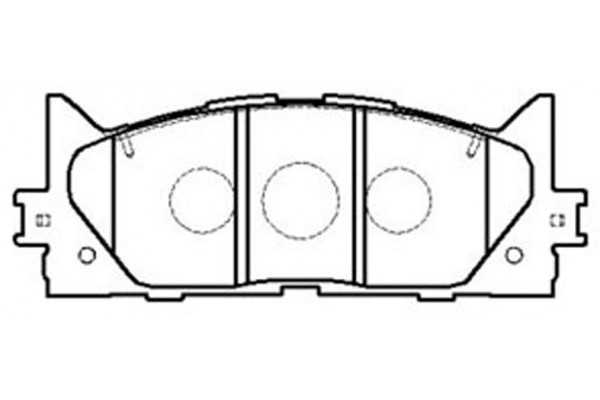 Колодки тормозные дисковые передние ПОДХОДЯТ ДЛЯ Toyota Camry 06 AN-734K AN-734K AKEBONO