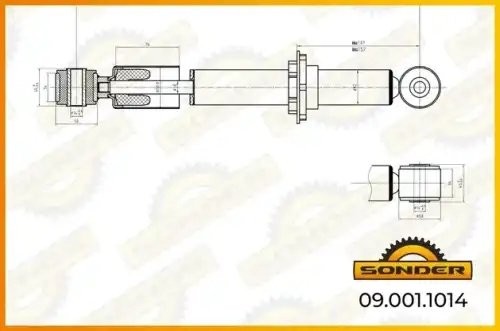 Амортизатор кабины VOLVO о.н 3198859 — 2 года безусловной гарантии 090011014 SONDER