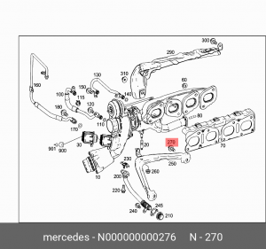 винт м8х20 10.9 N000000000276 MERCEDES BENZ