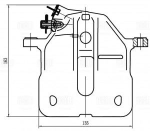 Суппорт тормозной передний правый d=54 мм CF 206502 TRIALLI