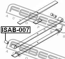 сайлентблок рессоры передней!\ Isuzu NPR ISAB-007 FEBEST