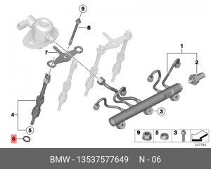 Проставочная втулка 13537577649 13 53 7 577 649 BMW