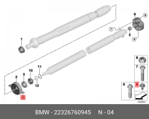 Болт BMW OE 22 32 6 760 945 BMW